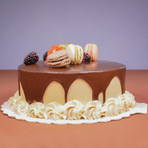 Vanilla Delight: Chocolate and Coffee Birthday Cake
