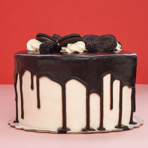 Coffee Indulgence: Vanilla Birthday Cake with Chocolate and Coffee Frosting