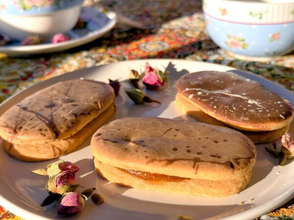 Traditional Persian Chocolate Jam Cookies